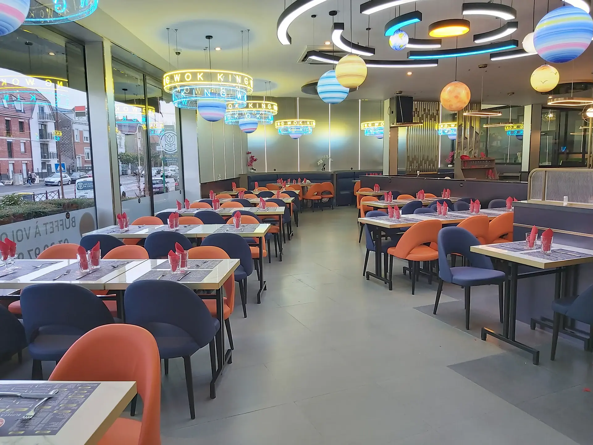 Table dréssée King Wok